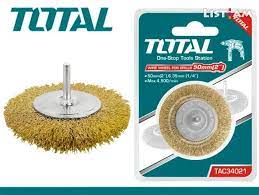TOTAL BROSSE METALLIQUE POUR MEULAGE CIRCULAIRE TAC34031   75mm
