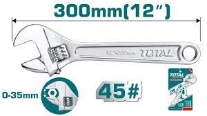 TOTAL CLE A MOLETTE THT1010123   L  300 MM 12"