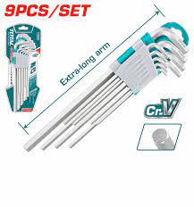 TOTAL JEU CLE 6PANS THT106192 T1,5-10 mm BRAS EXTRA-LONG  