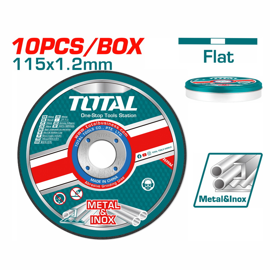 TOTAL JEU DISQUE DE COUPE /METAL TAC2211155   115mm