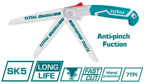 TOTAL SCIE PLIANTE THFSW1806   T7"/180mm   