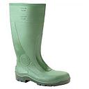 BOTTES VERTE EN PVC AVEC COQUILLE