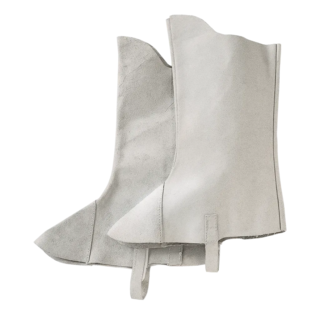 GUETRE  EN CUIR CROUTE DE BOVIN