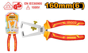 INGCO    PINCE À DÉNUDER ISOLÉE 6""/160MM