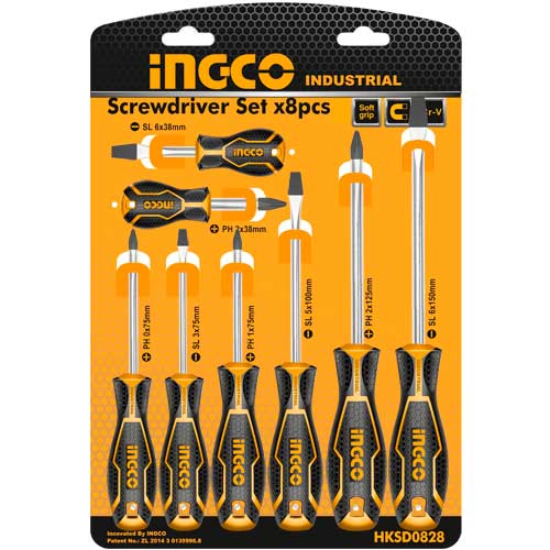 INGCO    SET DE 8 TOURNEVIS