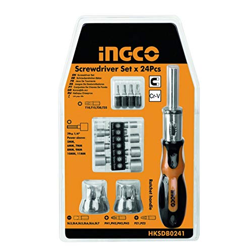 INGCO    COFFRET TOURNEVIS 24 EMBOUTS