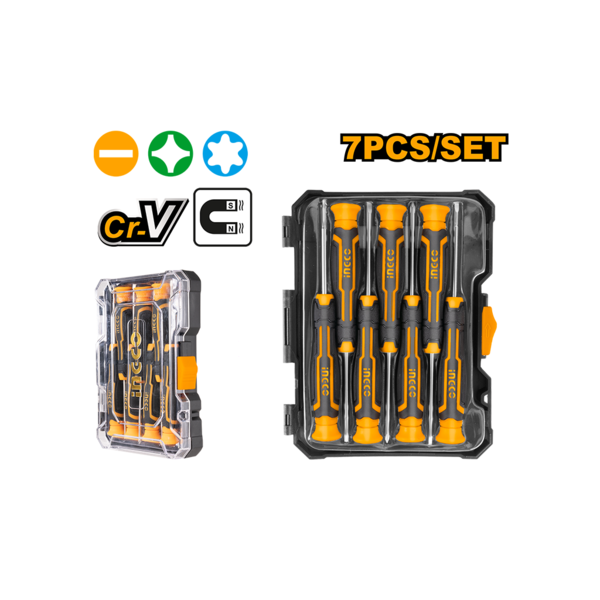INGCO    SET DE 7 TOURNEVIS À PRÉCISION 