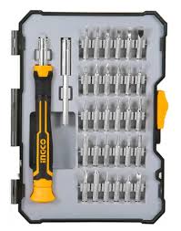 INGECO  SET DE 32 EMBOUTS DE  TOURNEVIS + MANCHE