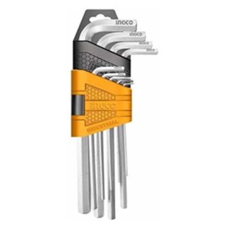 INGCO    CLÉS HEX  SET DE 9 PIÈCES 1.5-10MM
