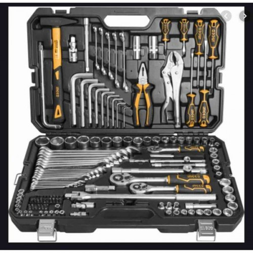 INGCO    JEU DE 142 PIÈCES ET OUTILS 