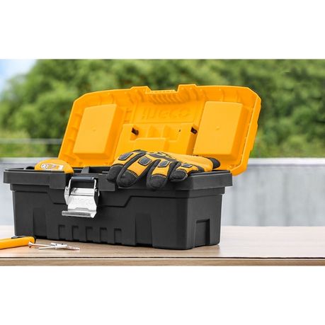 INGCO    JEU3BOÎTES À OUTILS PVC CHARNIÈRES MÉTAL 14"17"20"