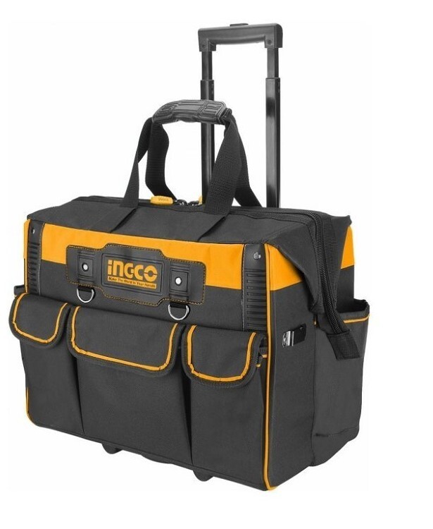 INGCO    SAC À OUTILS RIGIDE À ROULETTES 20KG MAX