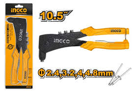 INGCO    PINCE À RIVETER EN ALU 2.4MM, 3.2MM,4MM,4.8MM