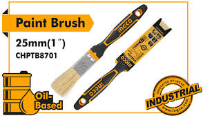 INGCO    PINCEAU POUR PEINTURE À L'HUILE 25MM
LONGUEUR DES POILS : 51 MM