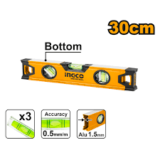 INGCO    NIVEAU À BULLE 30CM ALUMINUM