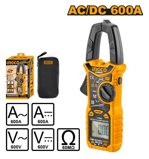 INGCO    PINCE MULTIMÈTRE DC/AC 600V