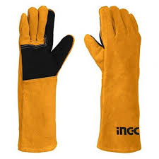 INGECO  GANTS POUR SOUDAGE GANTS EN CUIR DE VEAU RETOURNÉ 
