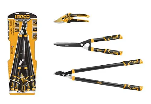 INGECO  JEU 3PCS JARDINAGE SÉCATEUR/CISAILLE/COUPEBRANCHES
