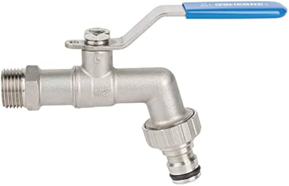 ROBINET D'ARROSAGE A BILLE CHROME 3/4 x 1 3059 GENEBRE 