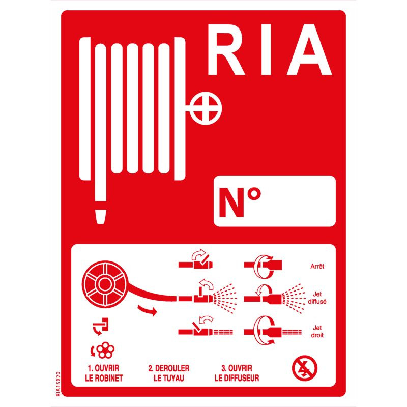 PLAQUE POUR SIGNALISATION INCENDIE