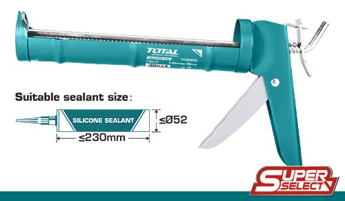 [THT20209] TOTAL PISTOLET SILICONE  EN ACIER  THT20209    9"