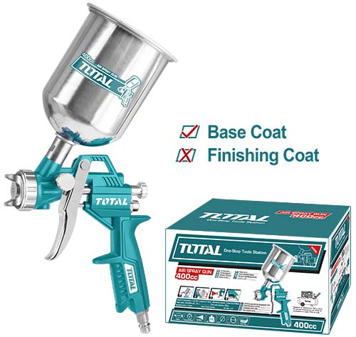 [TAT10401] TOTAL PISTOLET PEINTURE BASE  PNEUMATIQUE TAT10401 400CC