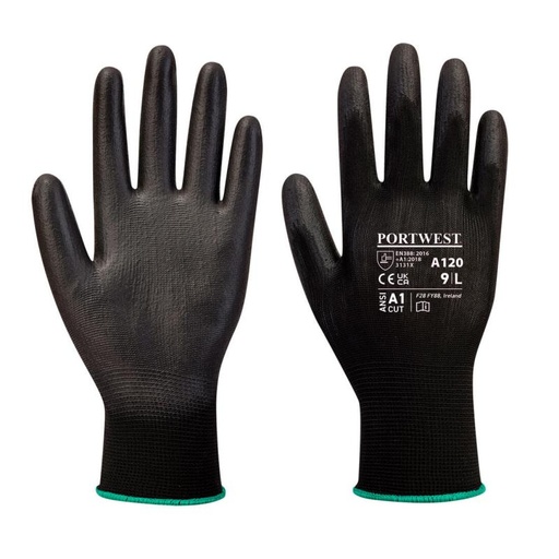 [SEC10002126] GANT DE PRECISION EN POLYURITANE NOIR/GRIS