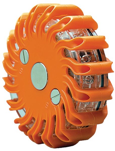 [SEC10008015] FLASHEUR DE SIGNALISATION ROND AVEC CHARGEUR 