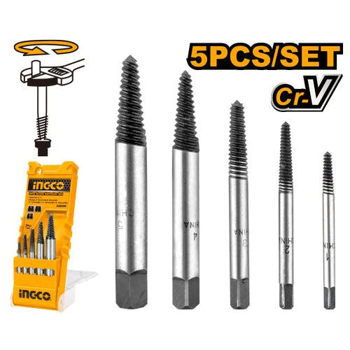 [ASE008] INGCO    JEU 5 PCS EXTRACTEURS DE VIS
