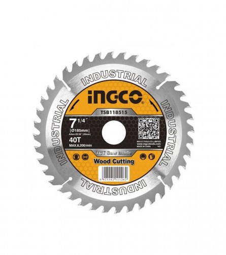 [TSB118515] INGCO    DISQUE ALU 185MM 40 DENTS