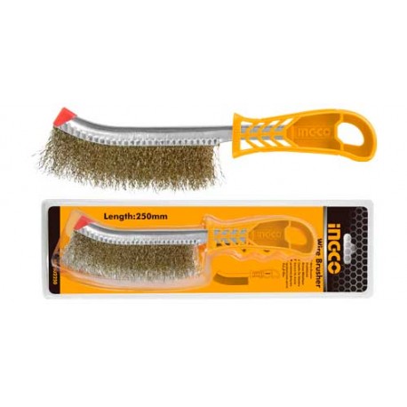 [HWB02250] INGCO    BROSSE À FILS MÉTALLIQUES AVEC MANCHE