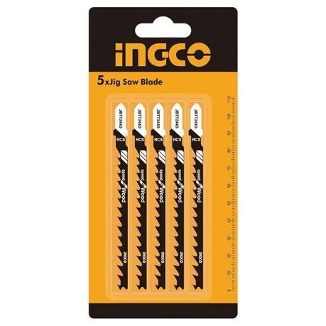 [JBT244D] INGCO    5 LAMES SCIE SAUTEUSE POUR BOIS (DENTS74MM)