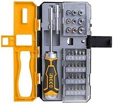 [HKSDB0338] INGECO  SET DE 33 PIÈCES POUR TOURNEVIS