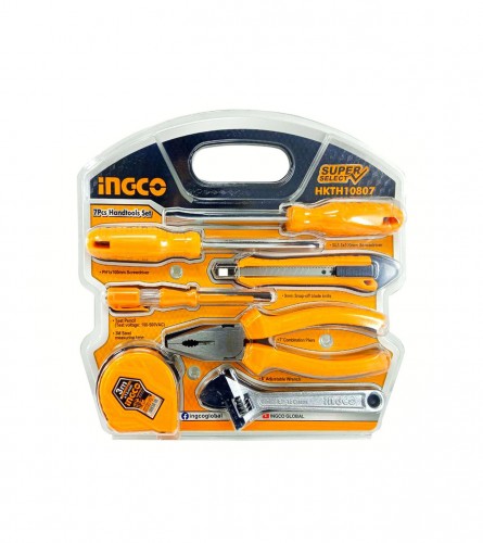 [HKTH10807] INGECO  JEU D'OUTILS À MAIN 7PCS SS