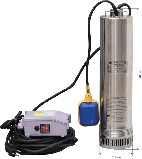 [PMP-AST- 2HP] ASTORIA POMPE IMMERGEE 2HP 1'1/4+FLOTTEUR+COFFRET 